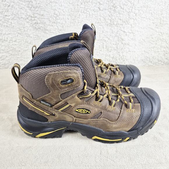 KEEN Utility Men's Braddock Mid Steel Toe WP Work Shoe Size 10 D Brown - Picture 2 of 11